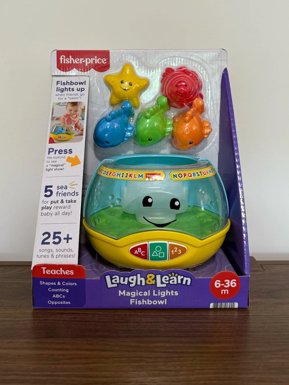 Fisher-Price Laugh & Learn Magical Lights Fishbowl, Baby & Toddler Toy